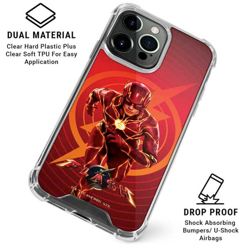 DC Comics The Flash Movie: Flash in Motion iPhone 16 Pro Clear Case